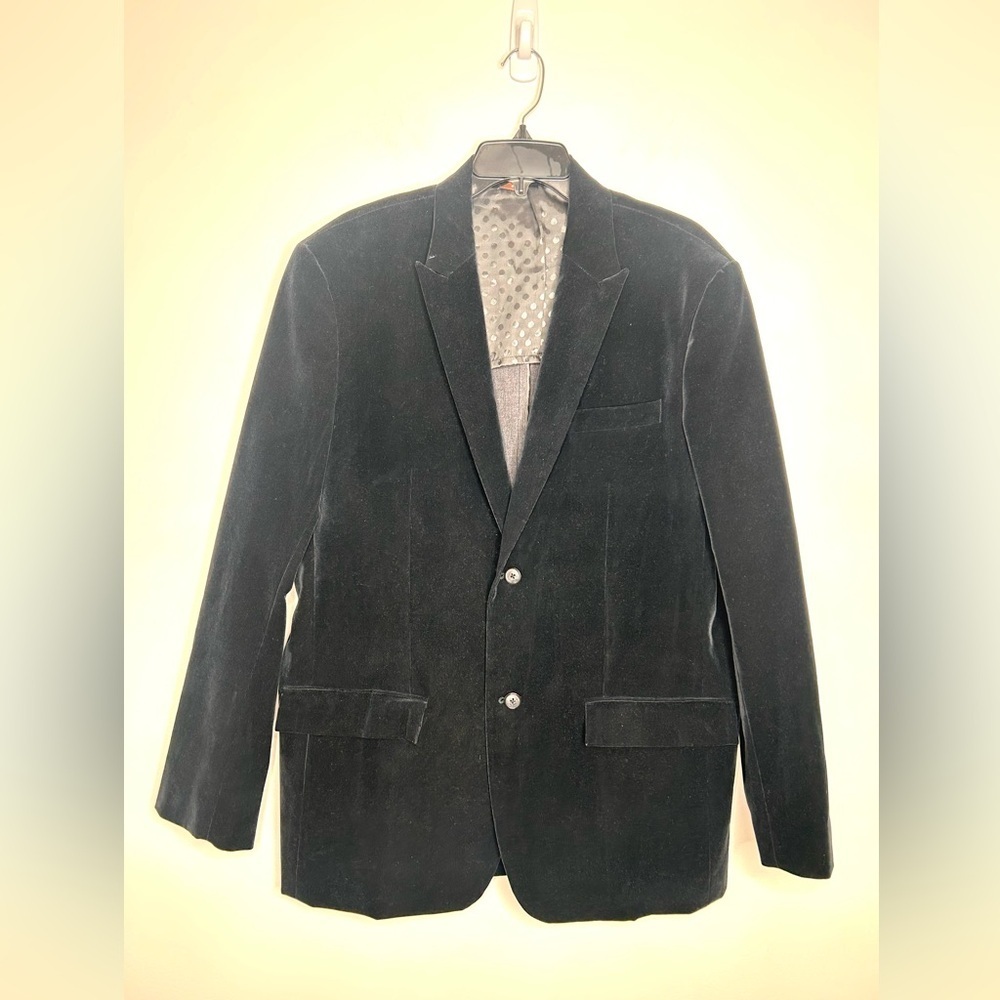 Perry Ellis Corduroy Blazer Mens 44R Two Button Sport Coat Academia Old Money